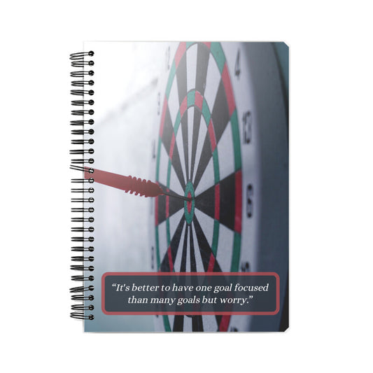 "Focus on One Goal" - Motivational Notebook