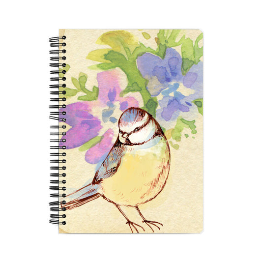 Bird Painting Designed Front Cover Notebook