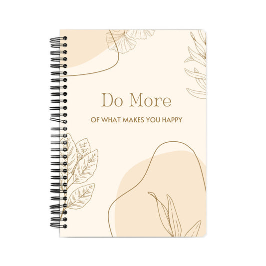 "Do More" - Motivational - Front Cover Designed _ Notebook