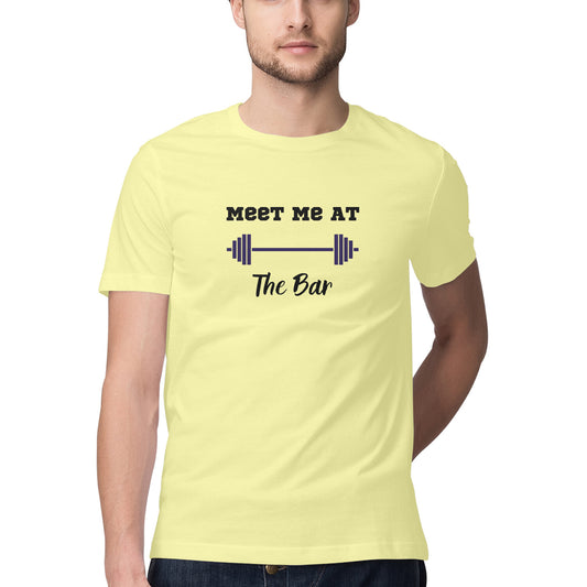 "Meet me at the bar" Half Sleeve Graphic Tshirt