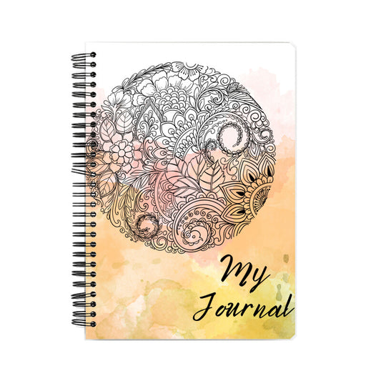 "My Journal" - Mandala Covered Notebook